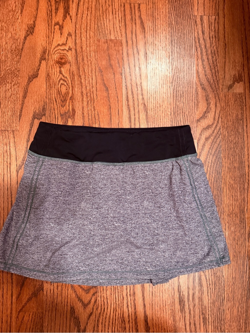 lululemon athletica Gray Mini Skort with Black Waistband